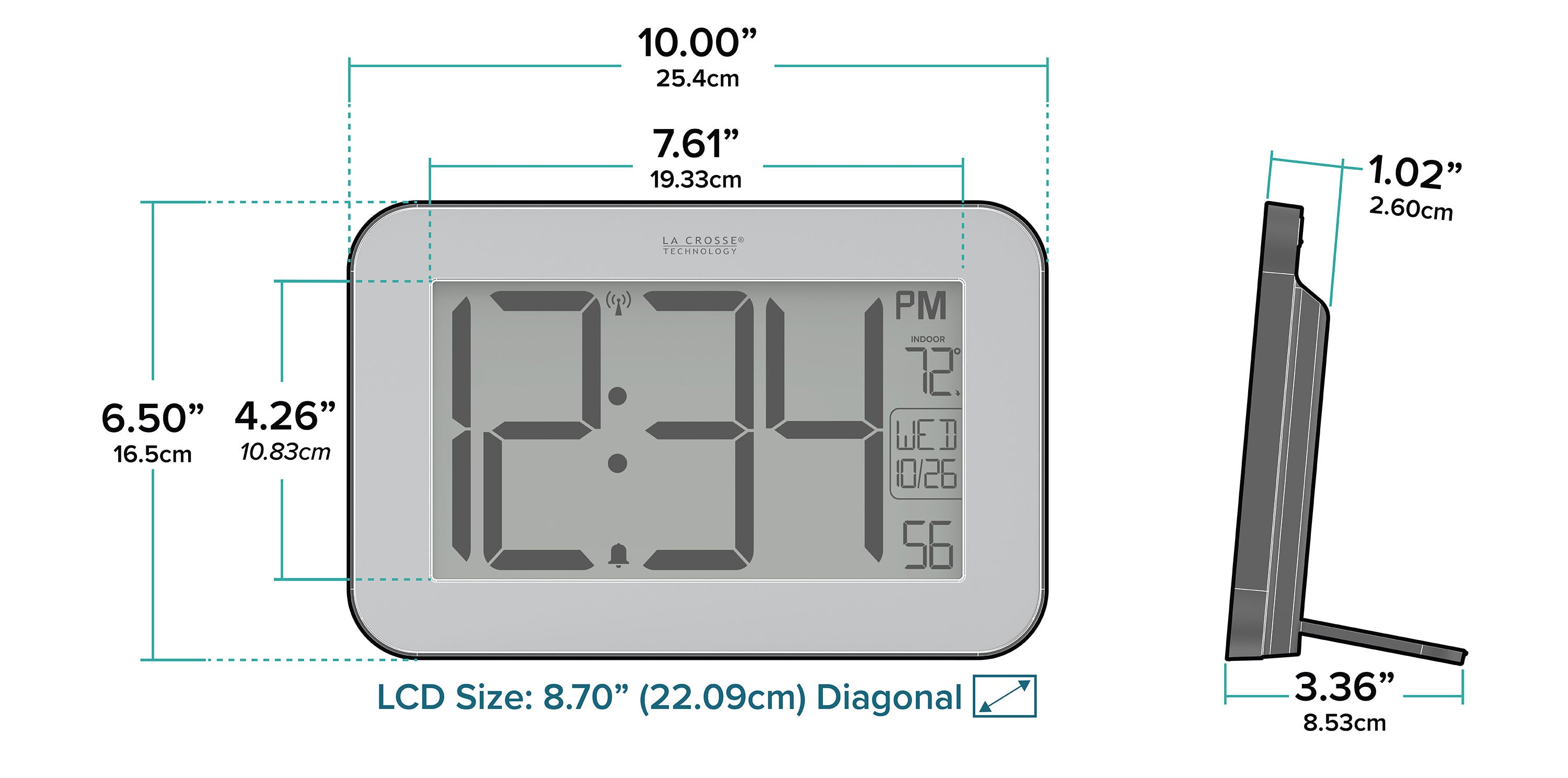 513-02927 Atomic Digital Wall Clock