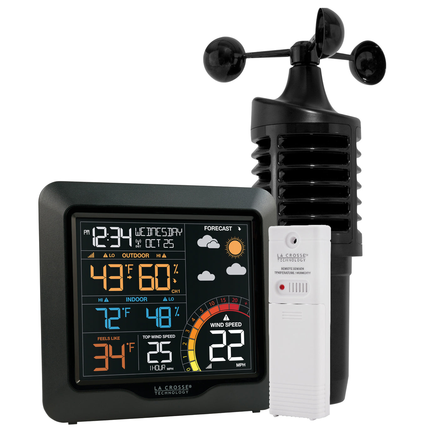 327-1417V3 Color Wind Speed Weather Station