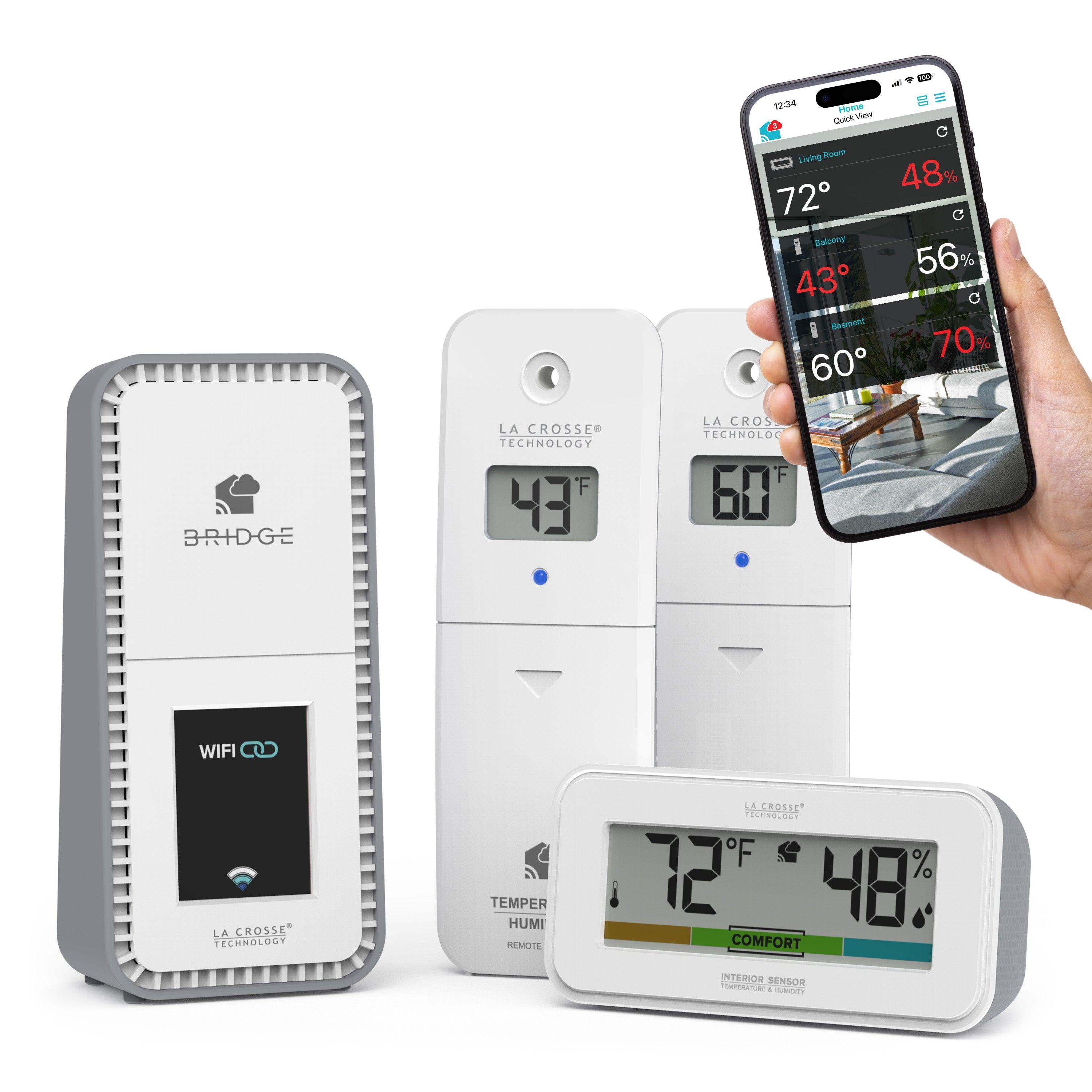 Temp Tracker Advanced Wi-Fi Alert System - La Crosse Technology