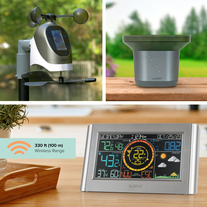 328-1414 Color Weather Station with Wind