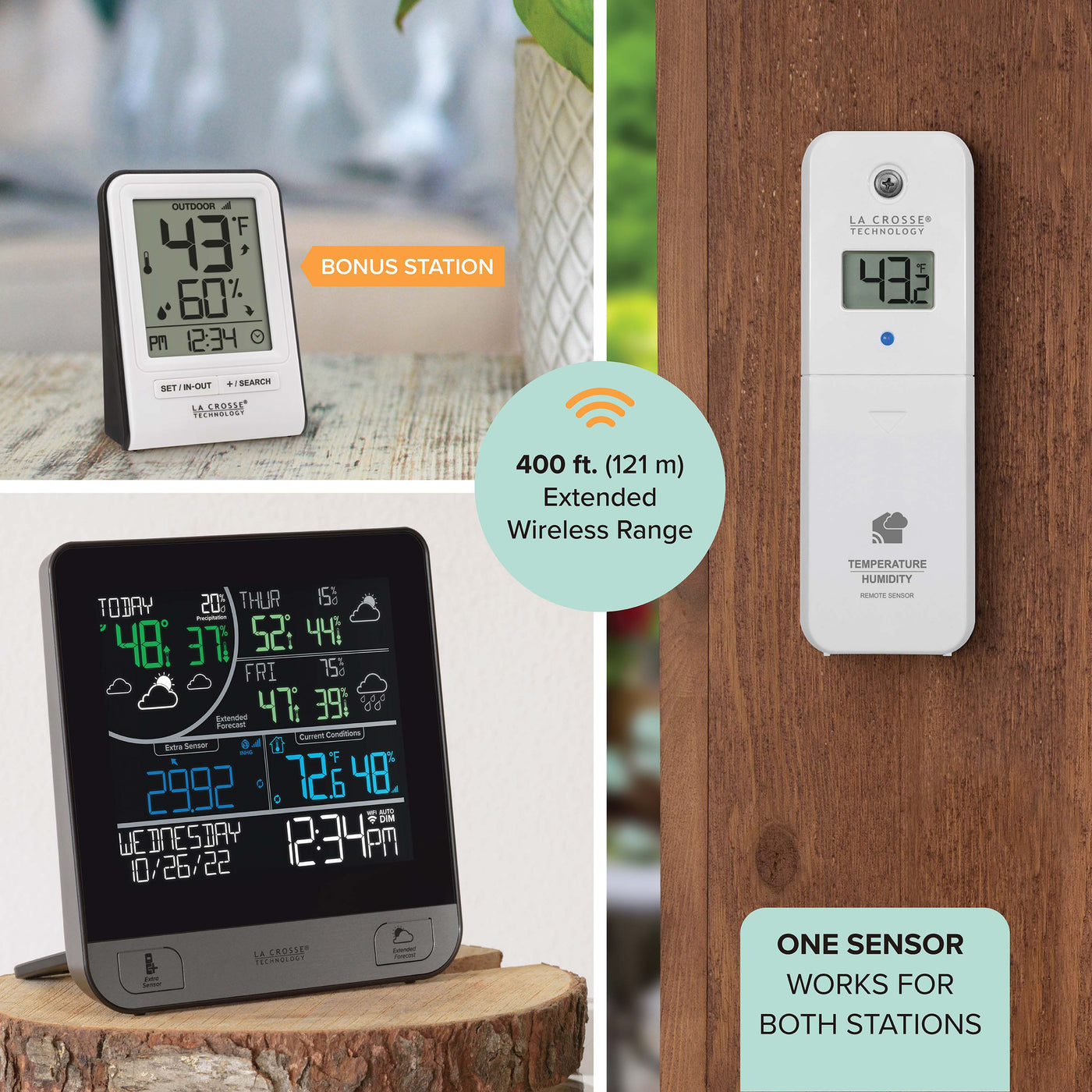 La Crosse Technology 4.02'' Wireless Weather Station