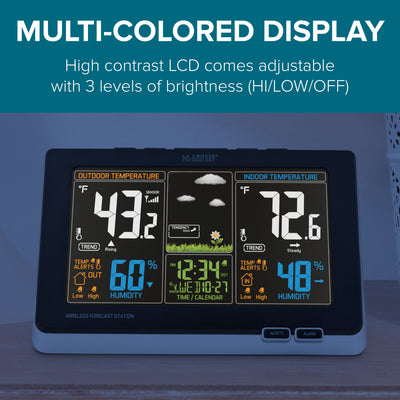 308-1414B weather station, color display