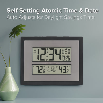 512-1422BK Atomic Time and Date