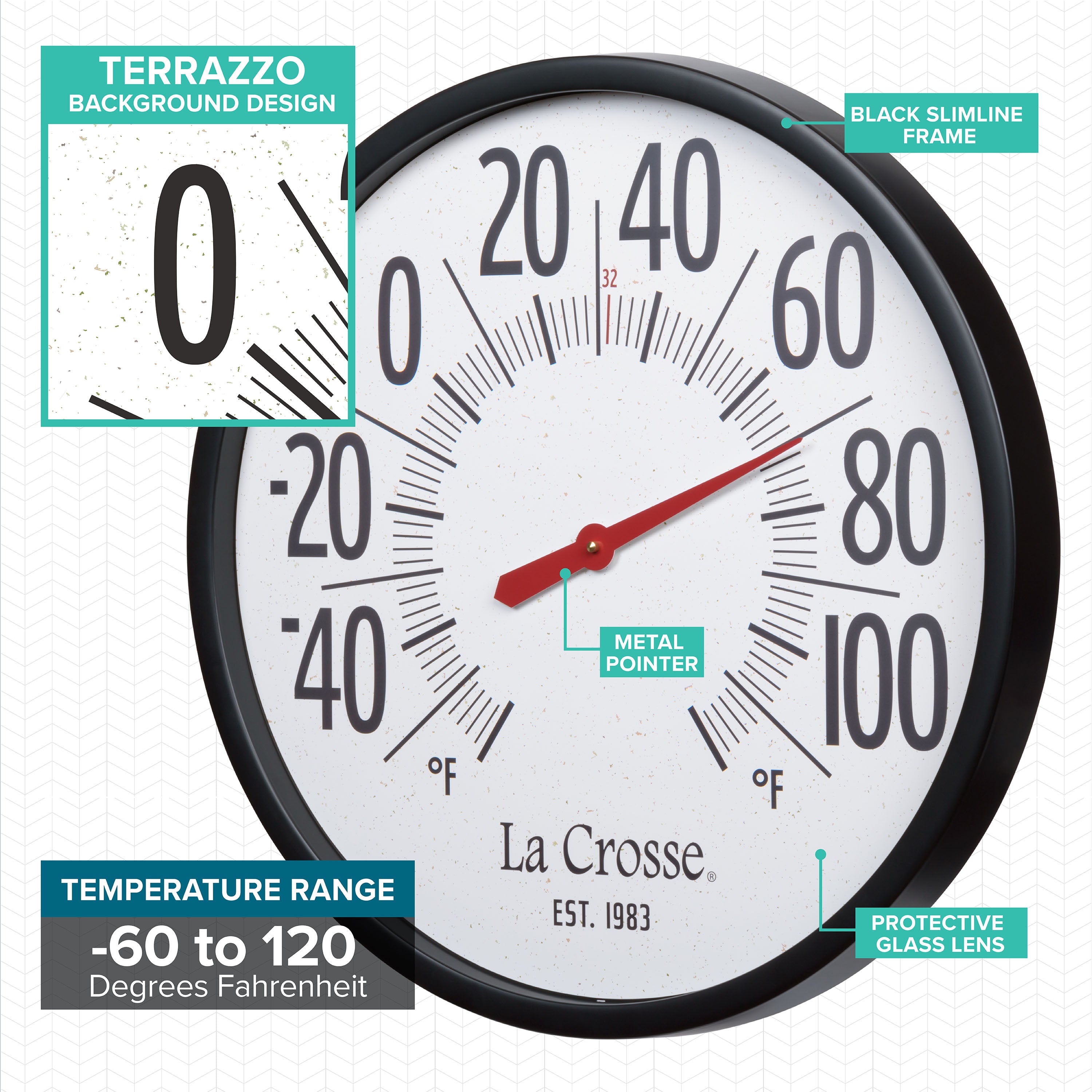 104-3056 Oversized 22-inch Emperor Size Dial Thermometer