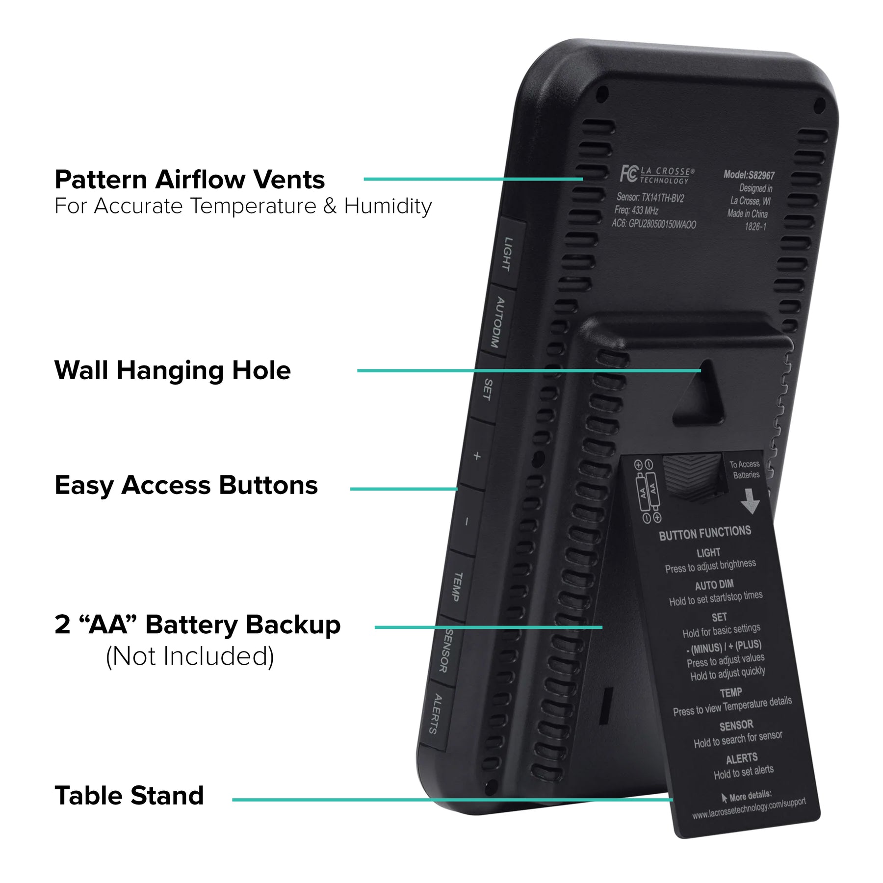 La Crosse Technology S82967 Wireless Digital Personal Weather Station