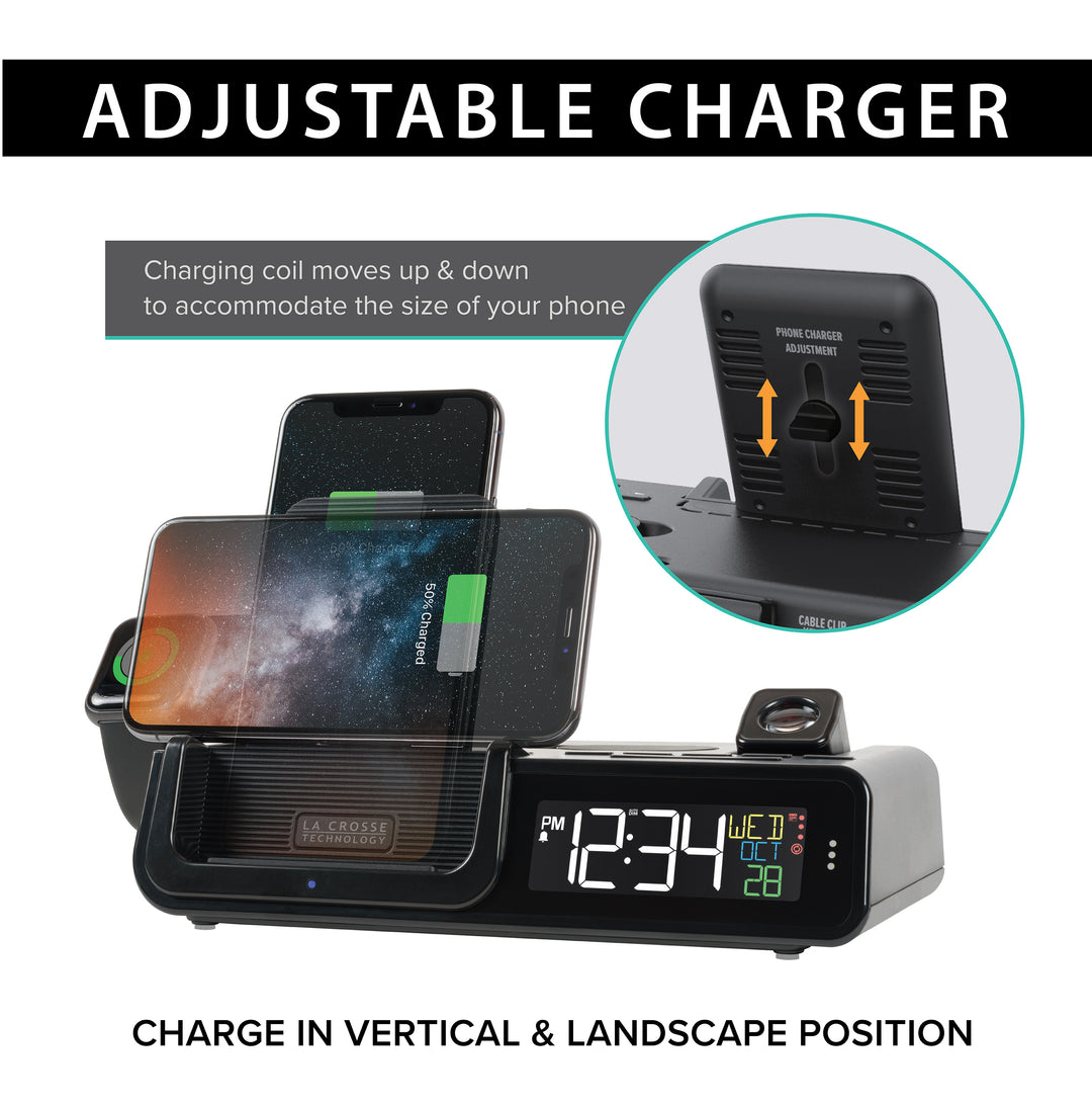 タイムアクセル12:01('93米) 513-1919 Atomic Digital Wall Clock with Indoor/Outdoor Temperature and