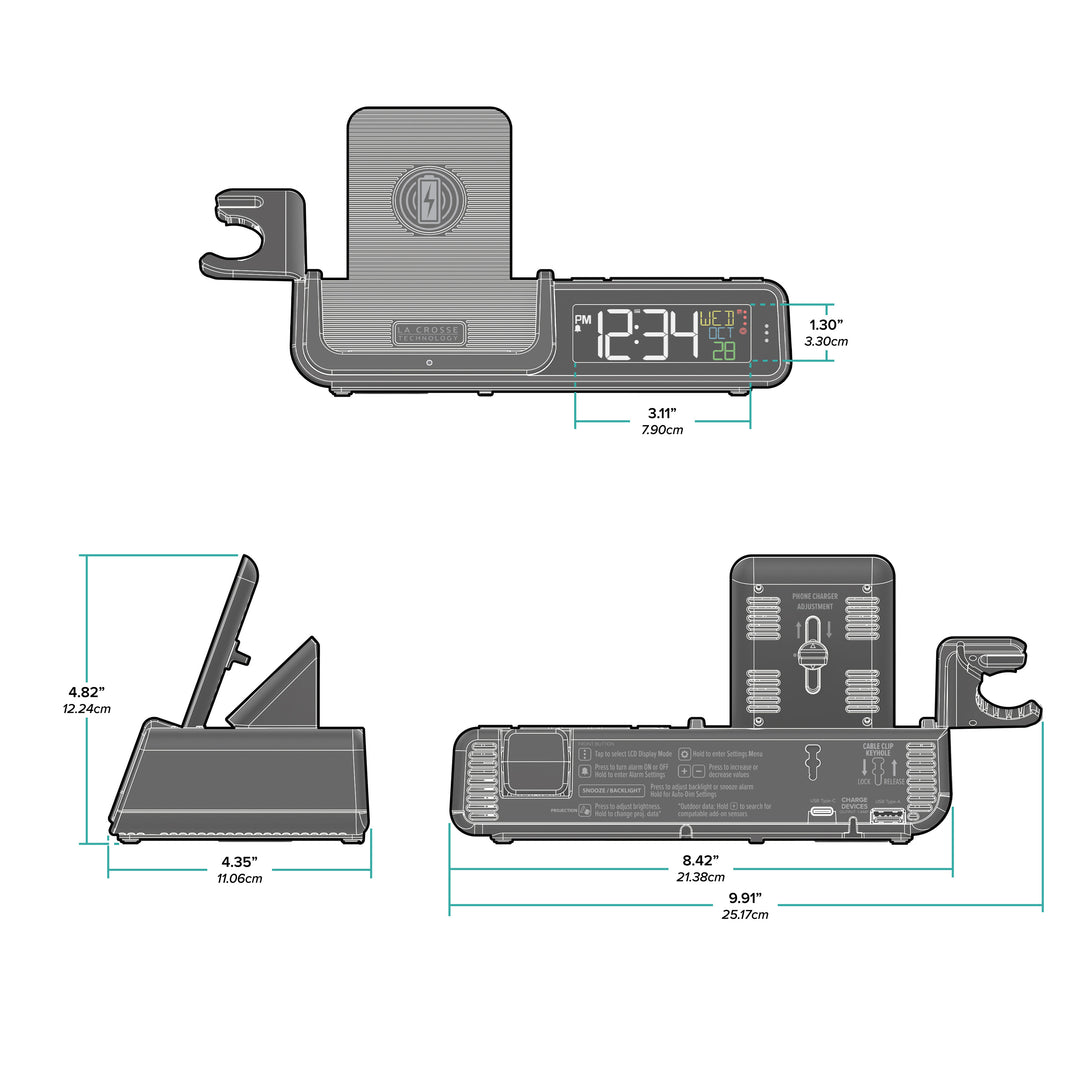 Wattz 2.0 Projection Alarm Clock