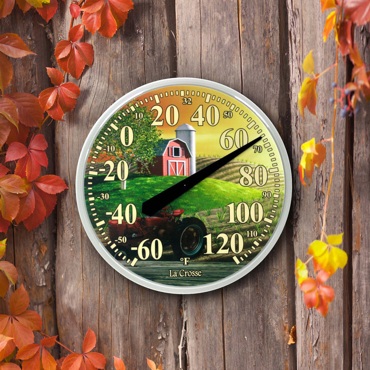 104-114-FARM 13.5 inch Dial Thermometer with Key Hider - Farm