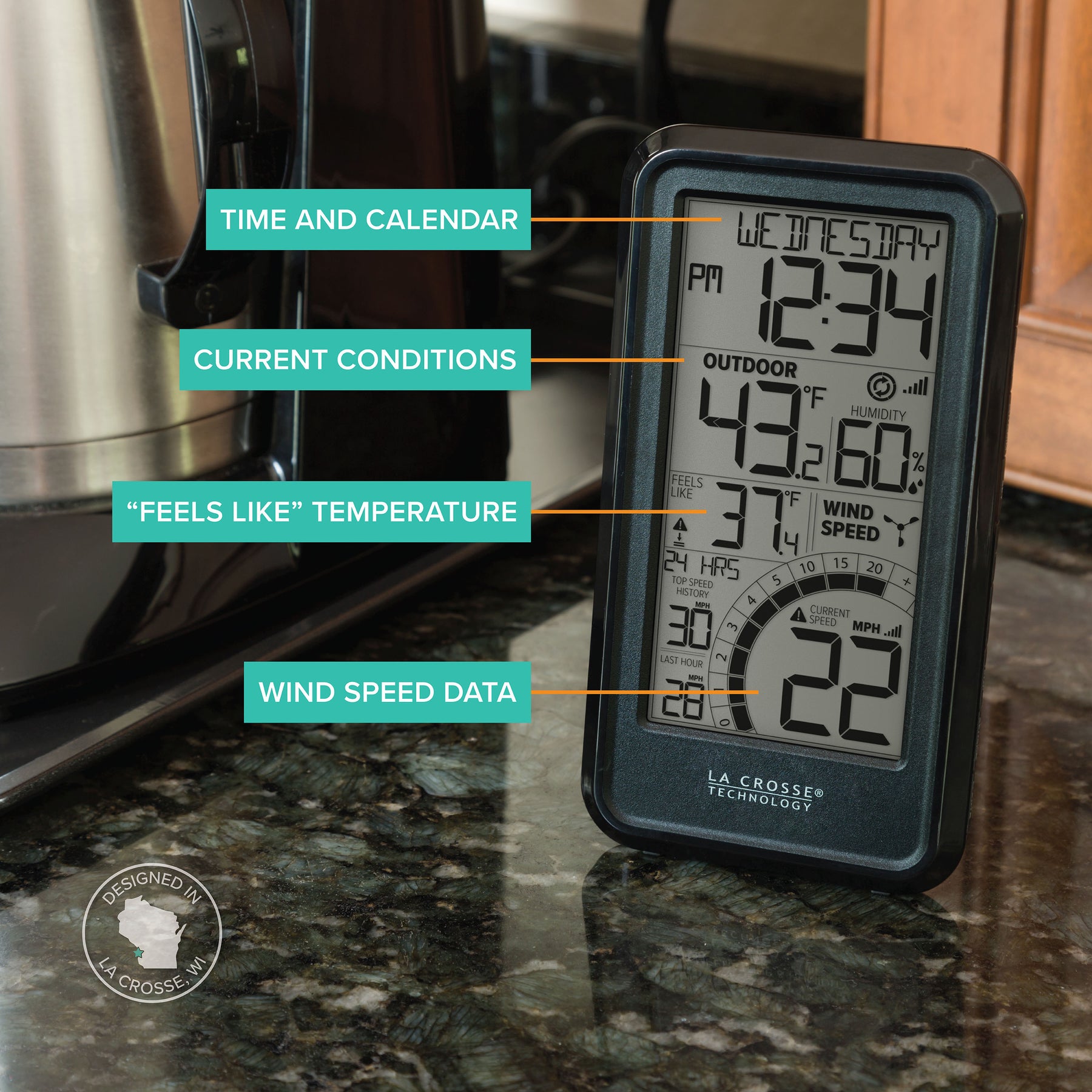 327-1418BW Wind Speed Weather Station 327-1418BW Wind Speed Weather Station