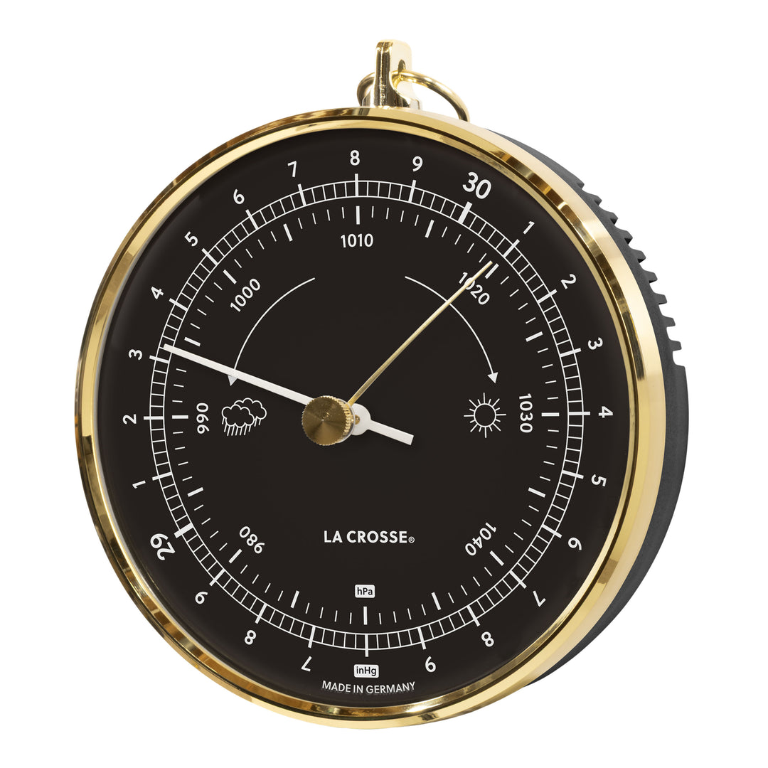 138-611B Analog Dial Barometer – Black