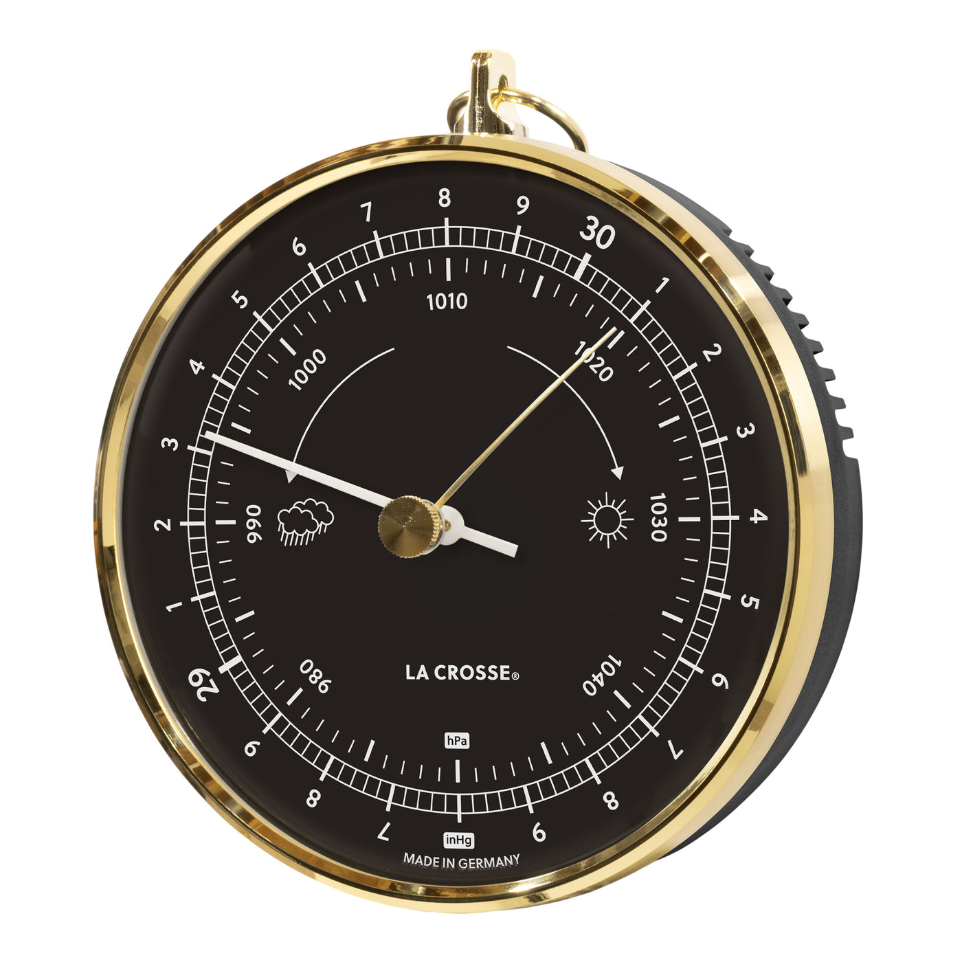 138-611B Analog Dial Barometer – Black