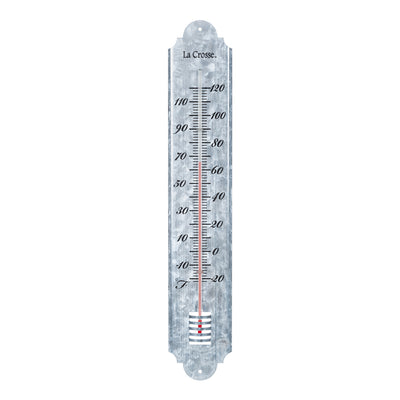 204-1550 19.50 inch Galvanized Metal Thermometer