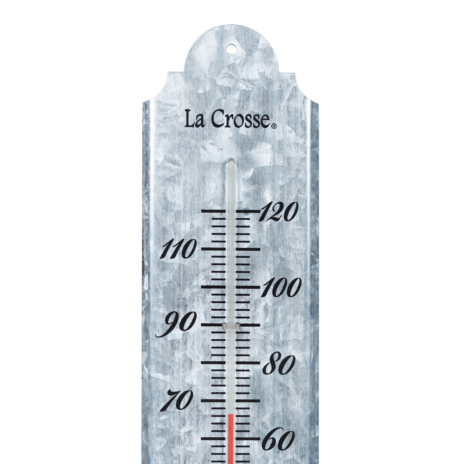 Galvanized Metal Thermometer 19.5