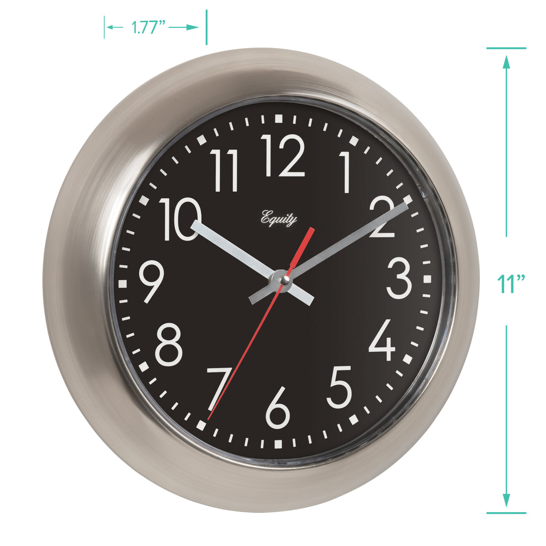 20802 11 Inch Metal Wall Clock