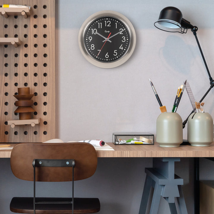 20802 11 Inch Metal Wall Clock