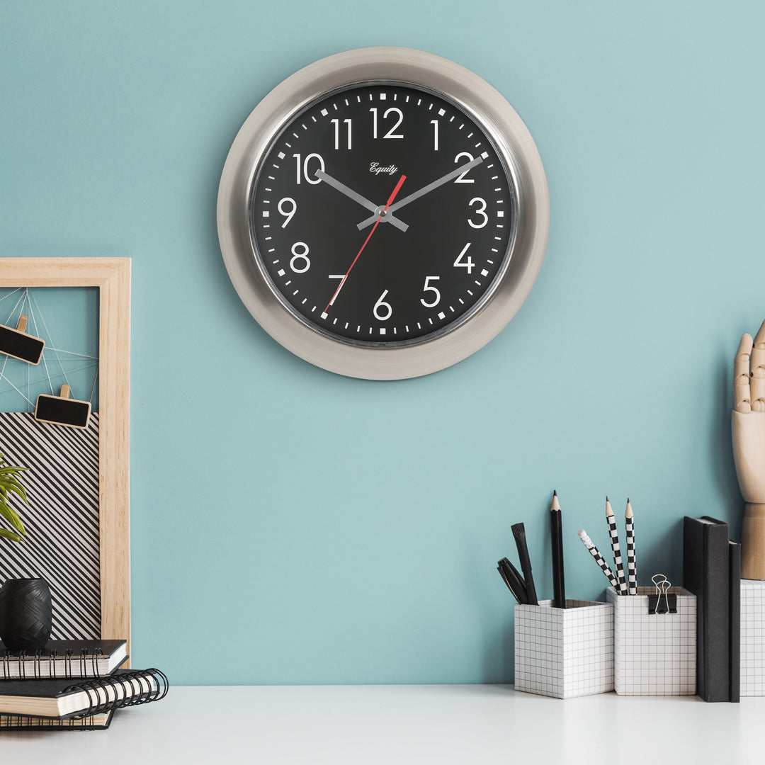 20802 11 Inch Metal Wall Clock