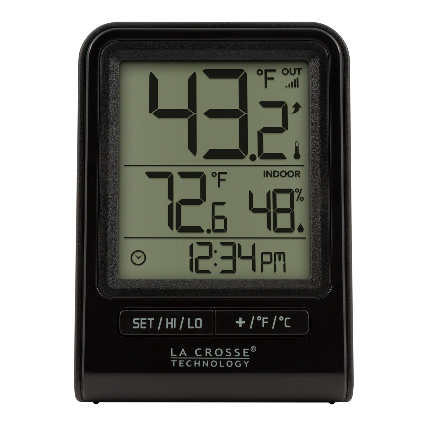 La Crosse Technology 308-1711BL 0.40 lb Weather Station and Temp Alerts  with Wireless Sensor