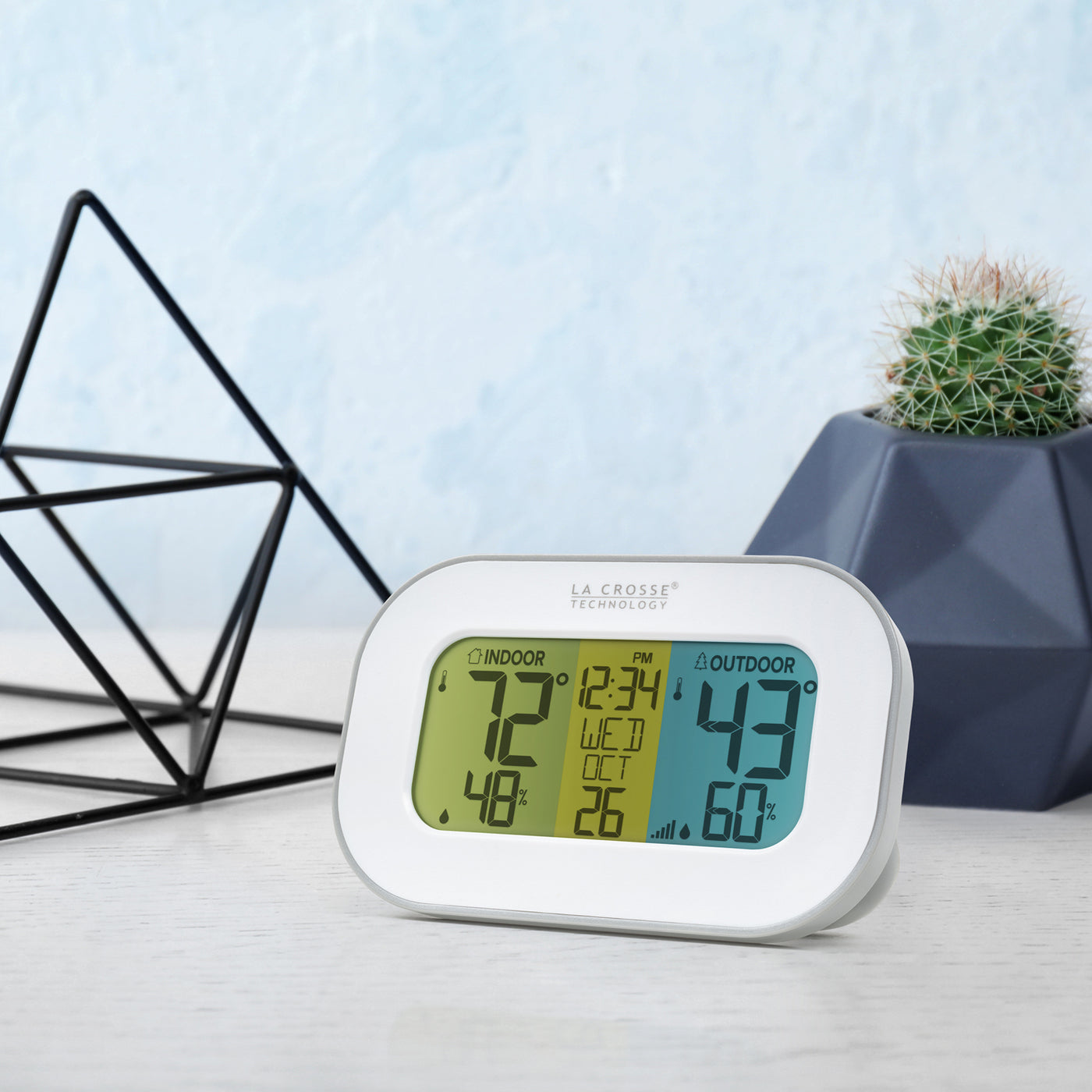 La Crosse Technology Wireless Temperature Station with Tri-Color LCD
