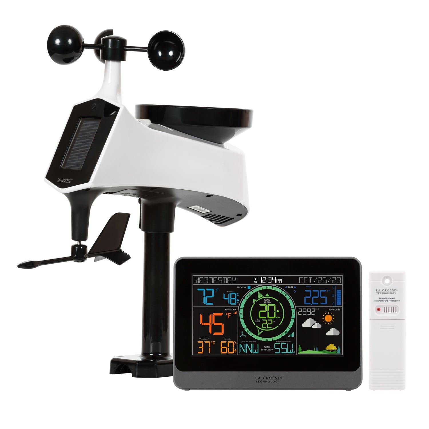La Crosse Technology 328-96087-INT Black & White Professional