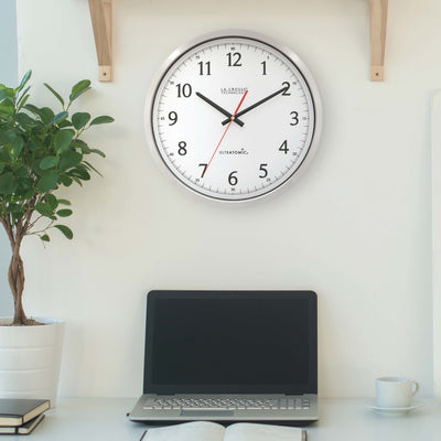 404-1235UA-PL 14-inch UltrAtomic - Analog Wall Clock
