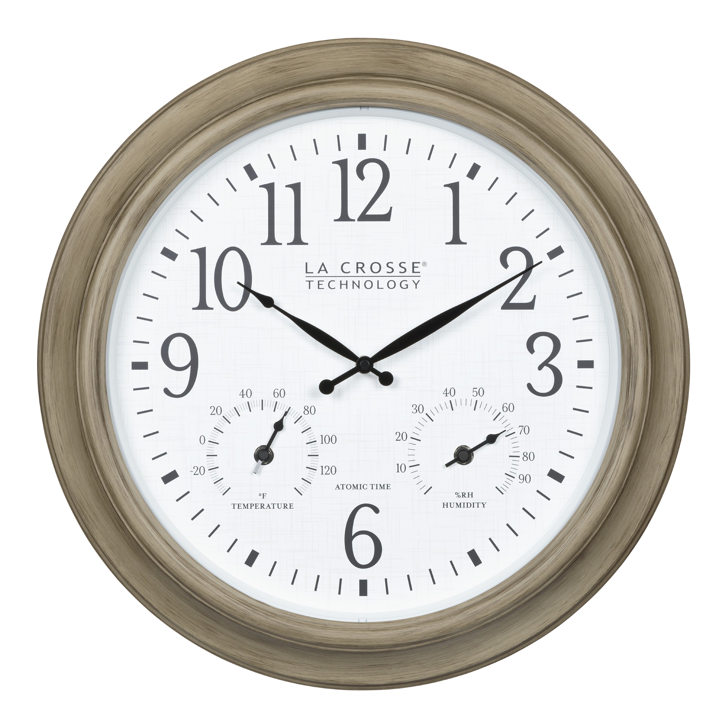 404-18027 18-inch Indoor/Outdoor Atomic Wall Clock