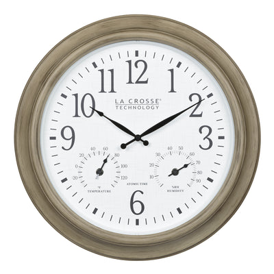 404-89027 18-inch indoor/outdoor atomic wall clock