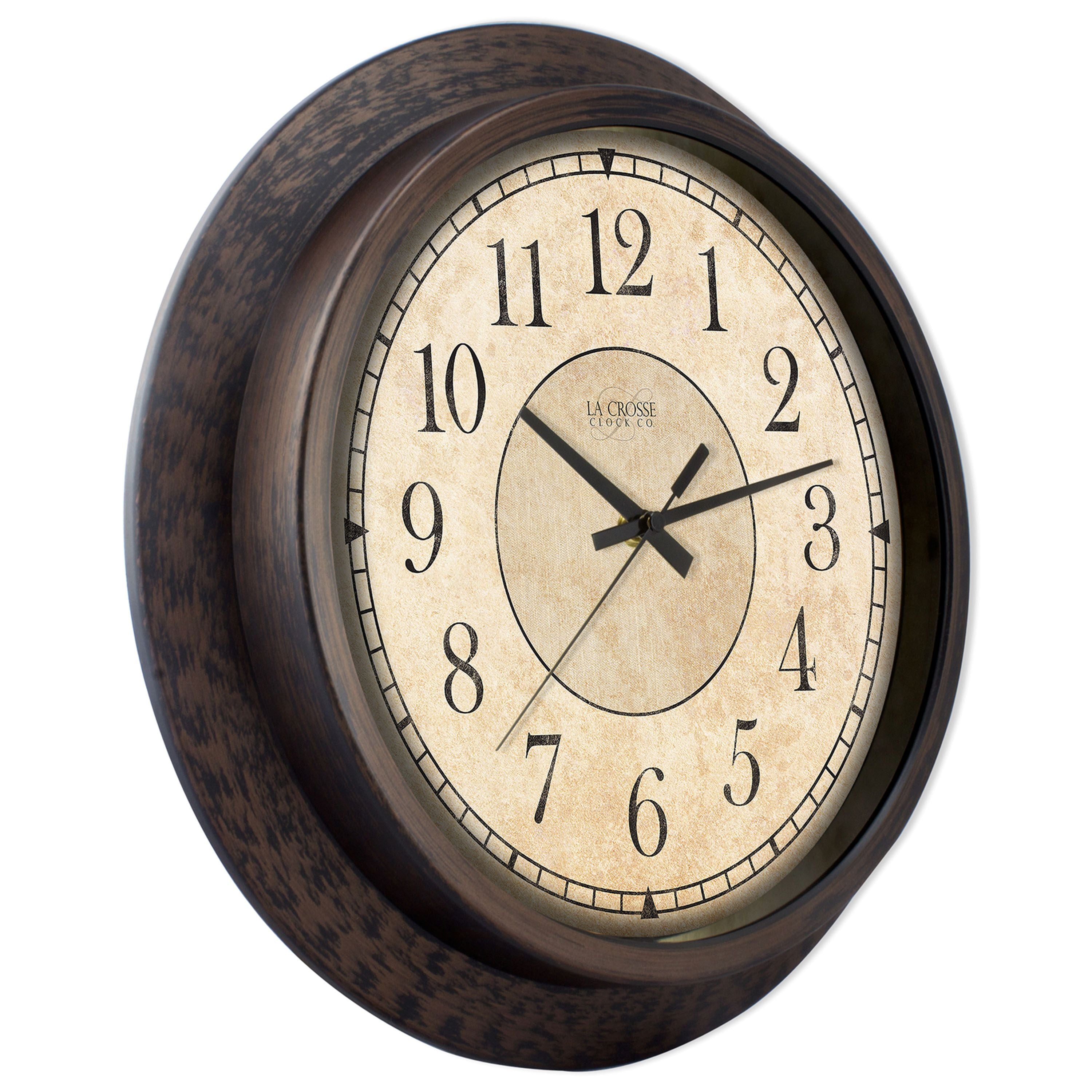 Savannah Wall Clock | 14″ Rustic Wall Clock | La Crosse Technology