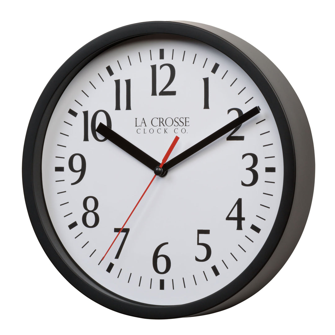 404-3020B 8-inch Basics Analog Wall Clock – Black – La Crosse Technology 404-3020B 8-inch Basics Analog Wall Clock – Black – La Crosse Technology