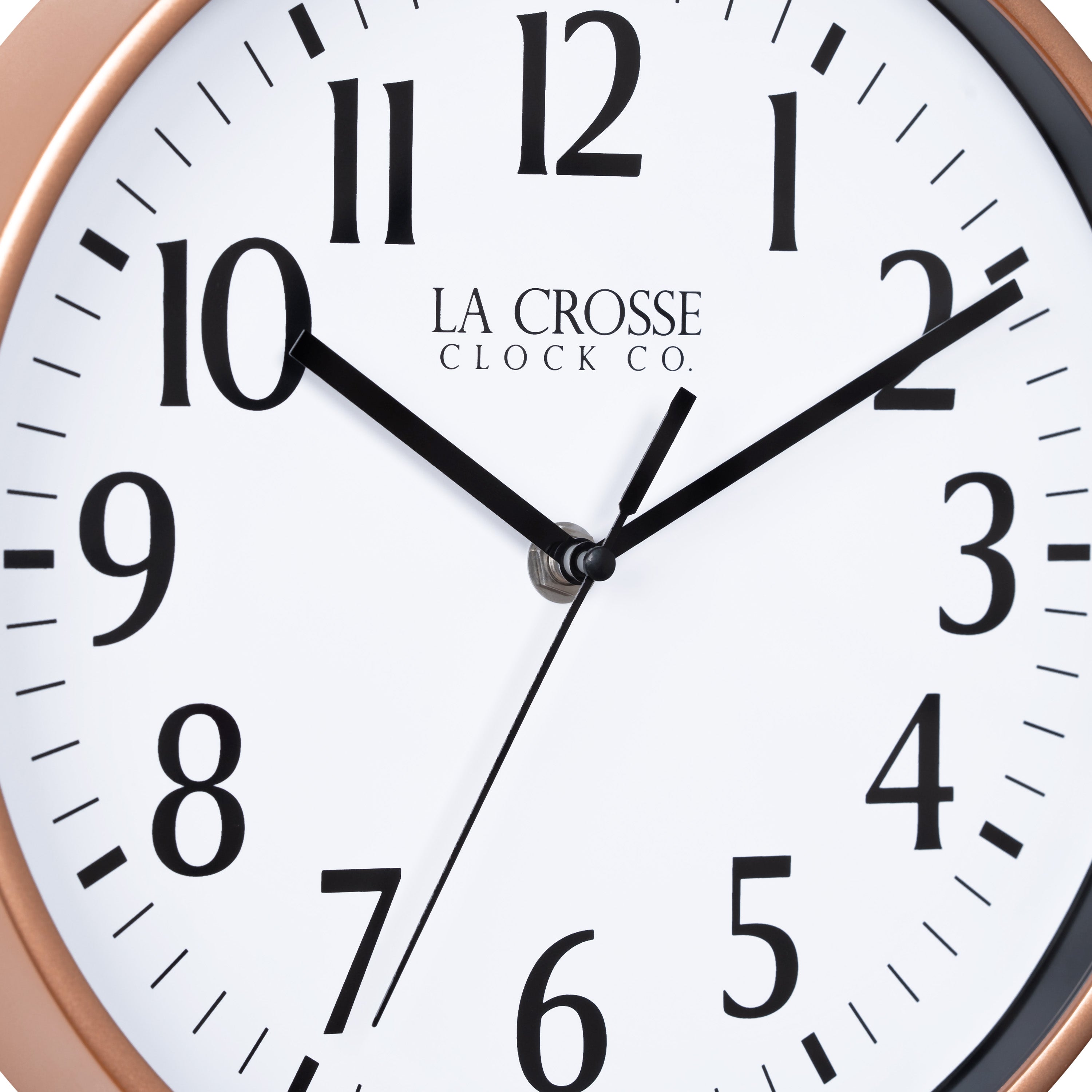 404-3025C 10-inch Basics Analog Wall Clock – Copper