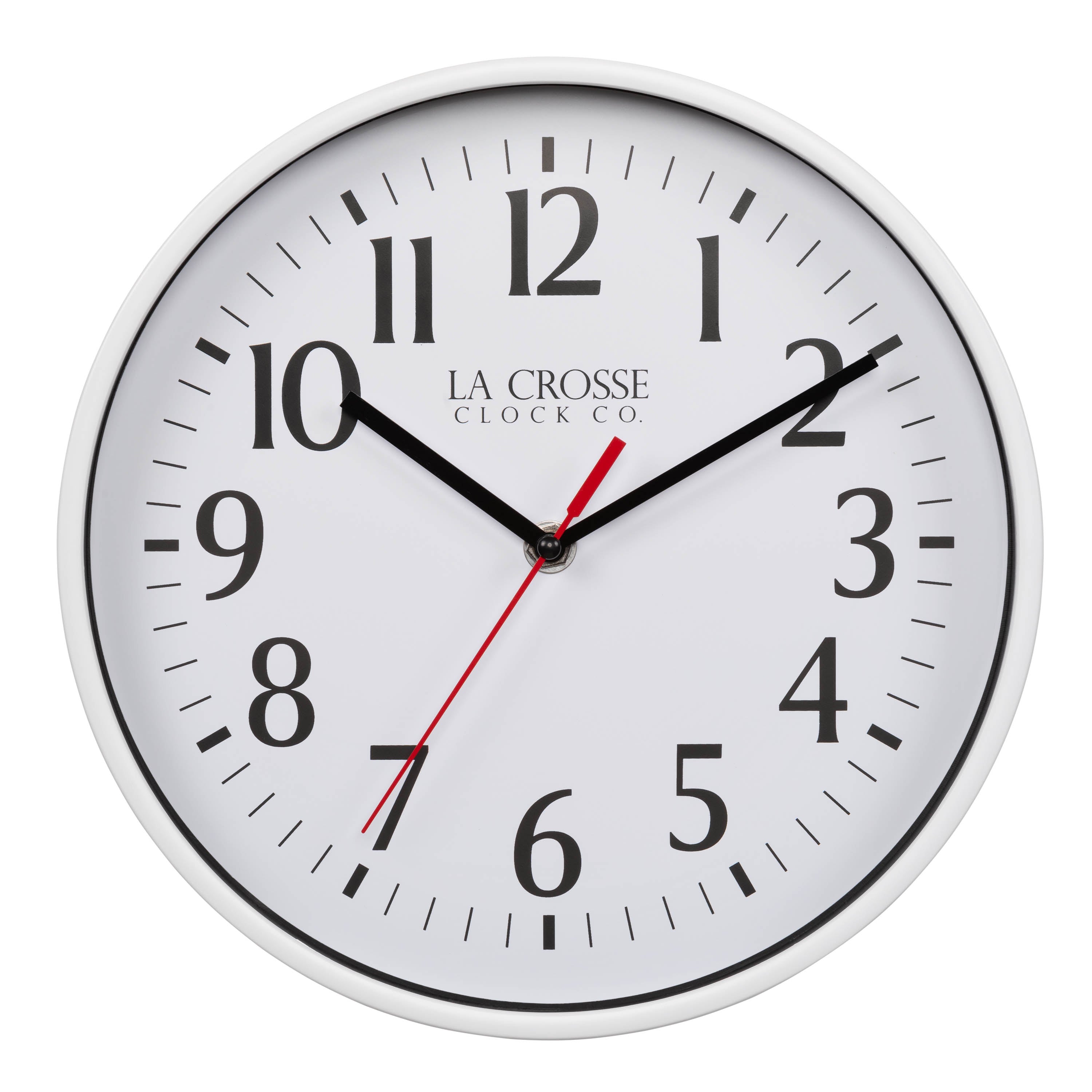 404-3025B 10-inch Basics Analog Wall Clock – Black