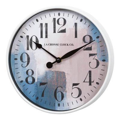 404-3028A 10.8-inch Brushstroke Wall Clock