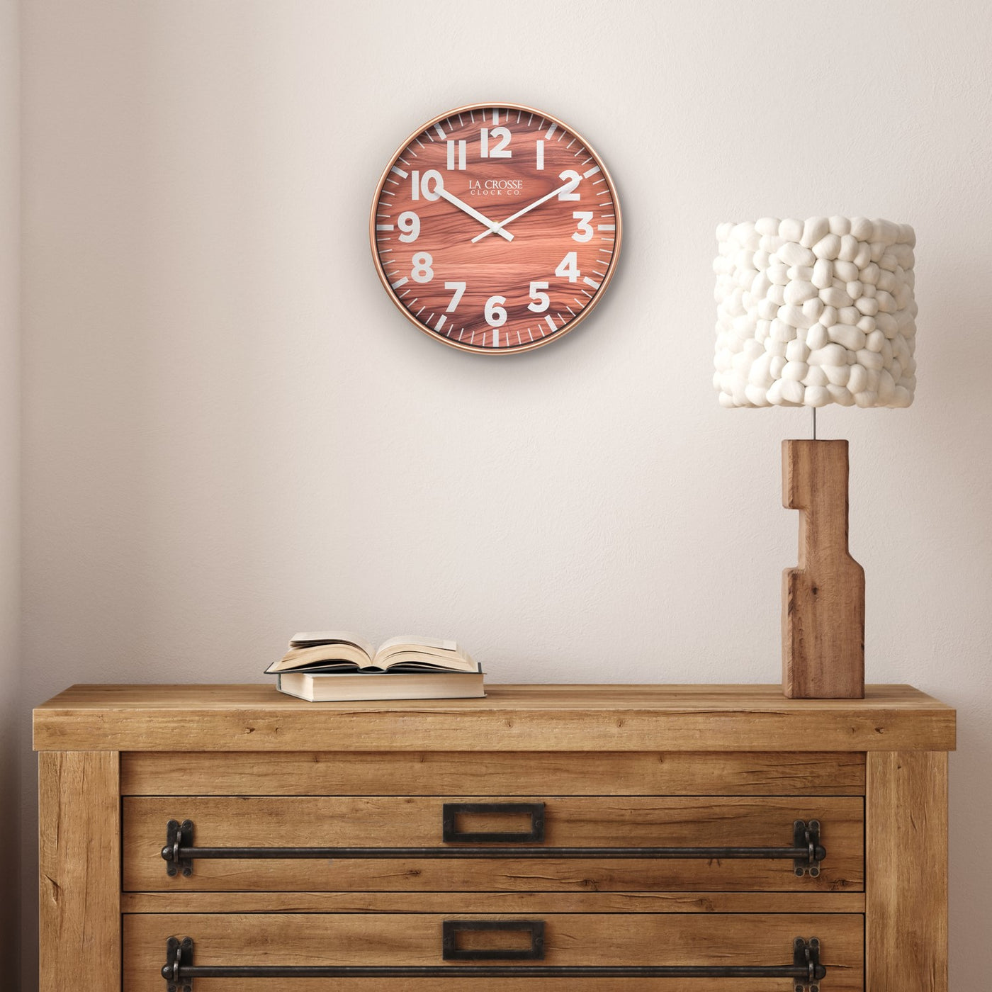 404-3028 10.8-inch Atwood Wall Clock