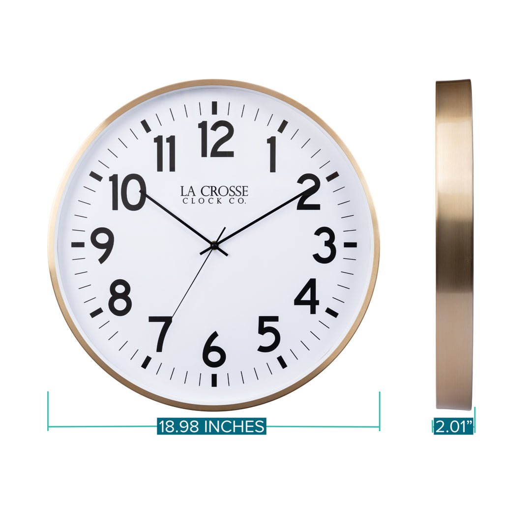 404-3048B 19-inch Callahan Metal Wall Clock