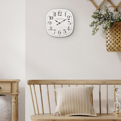 404-3428 11-inch Sylvie MDF Wall Clock