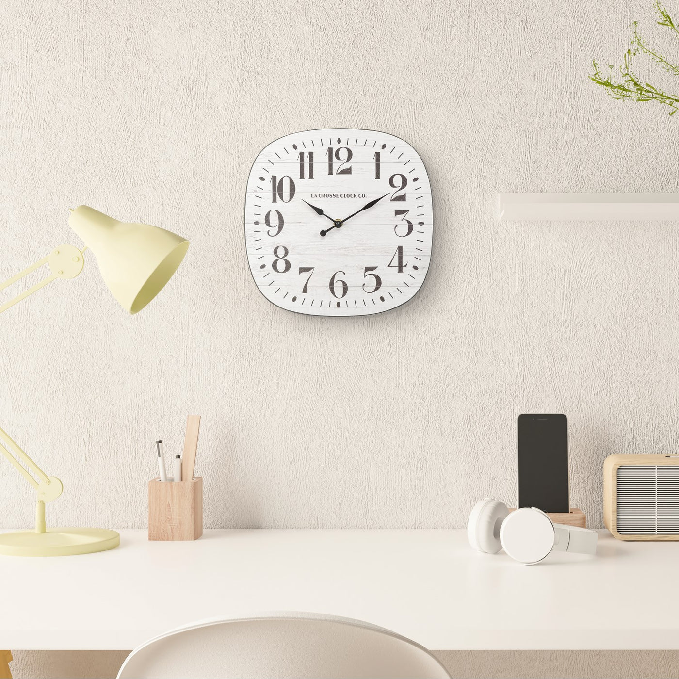 404-3428 11-inch Sylvie MDF Wall Clock
