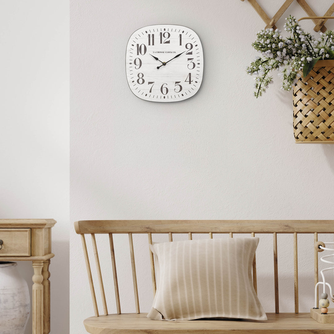 404-3428 11-inch Sylvie MDF Wall Clock