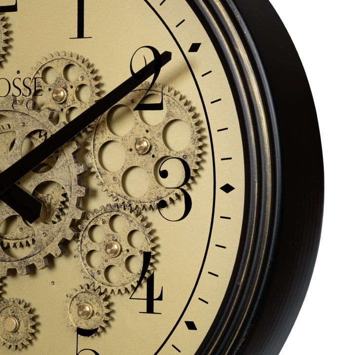 404-3439 15-inch Moving Gears Wall Clock