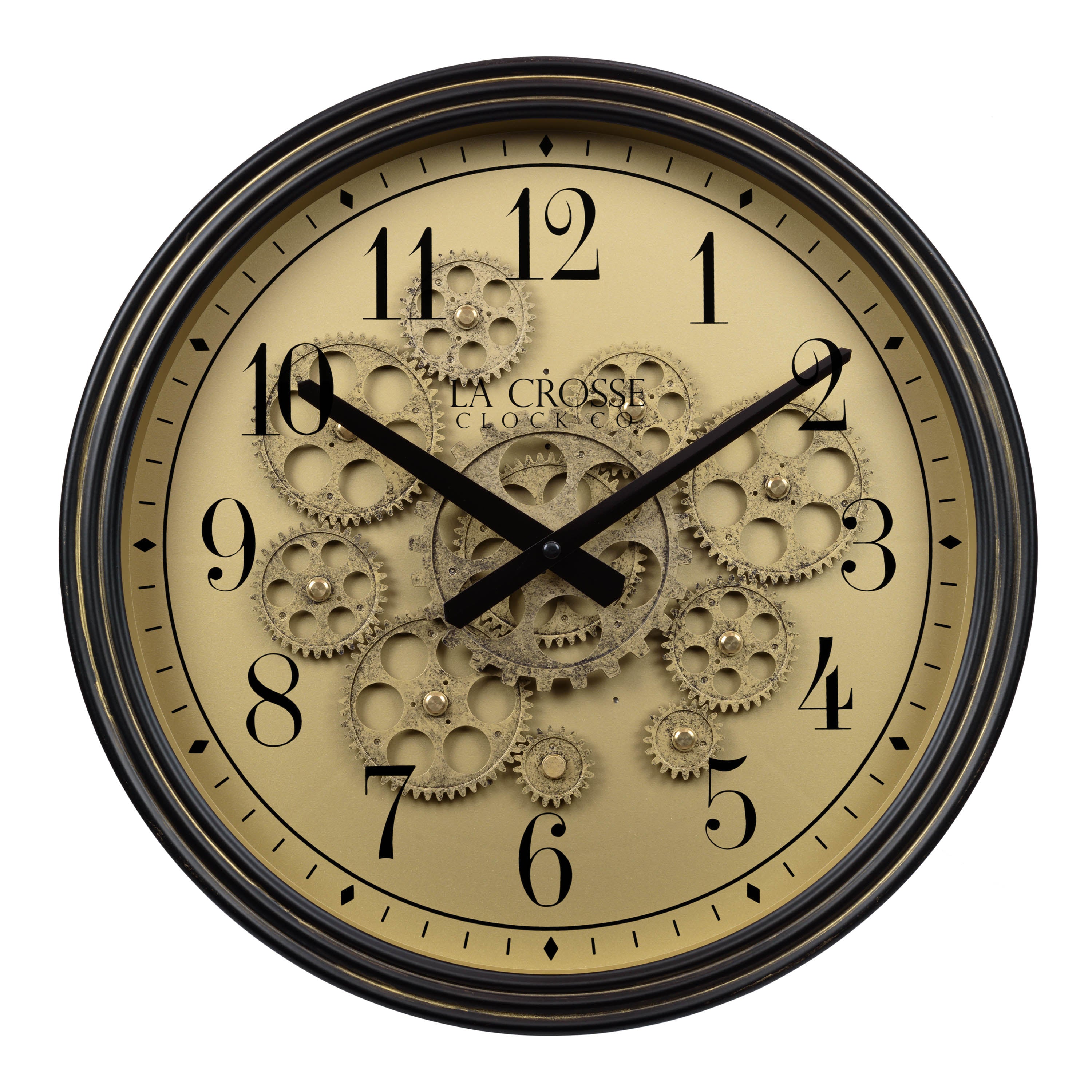 Moving Gears Wall Clock | 15-Inch Decorative Gear Wall Clock
