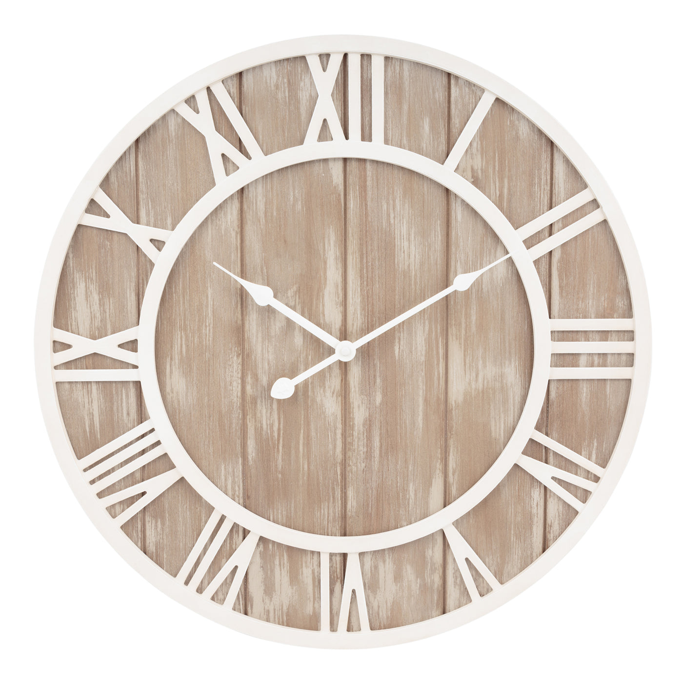 404-3450 19.7-inch Harper Wood Wall Clock