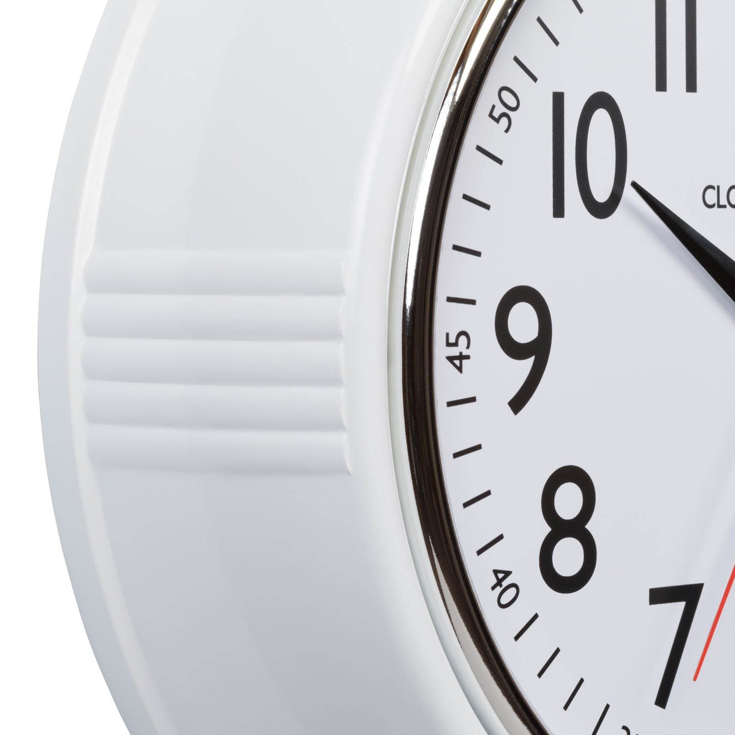 404-3624W 9.6-inch Schoolhouse Wall Clock