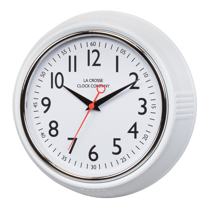 404-3624W 9.6-inch Schoolhouse Wall Clock – La Crosse Technology
