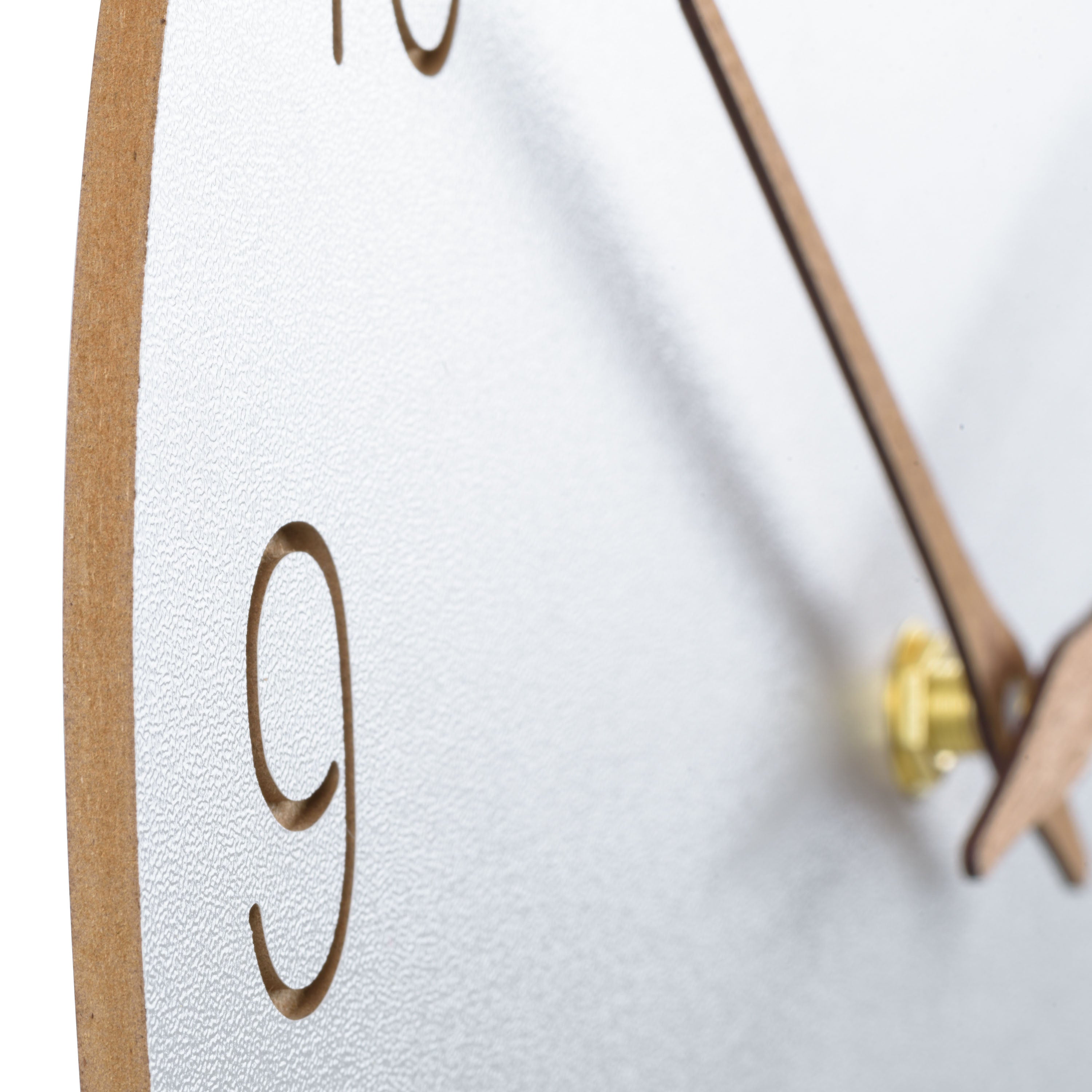 404-3630B 12-inch Sierra Wood Wall Clock
