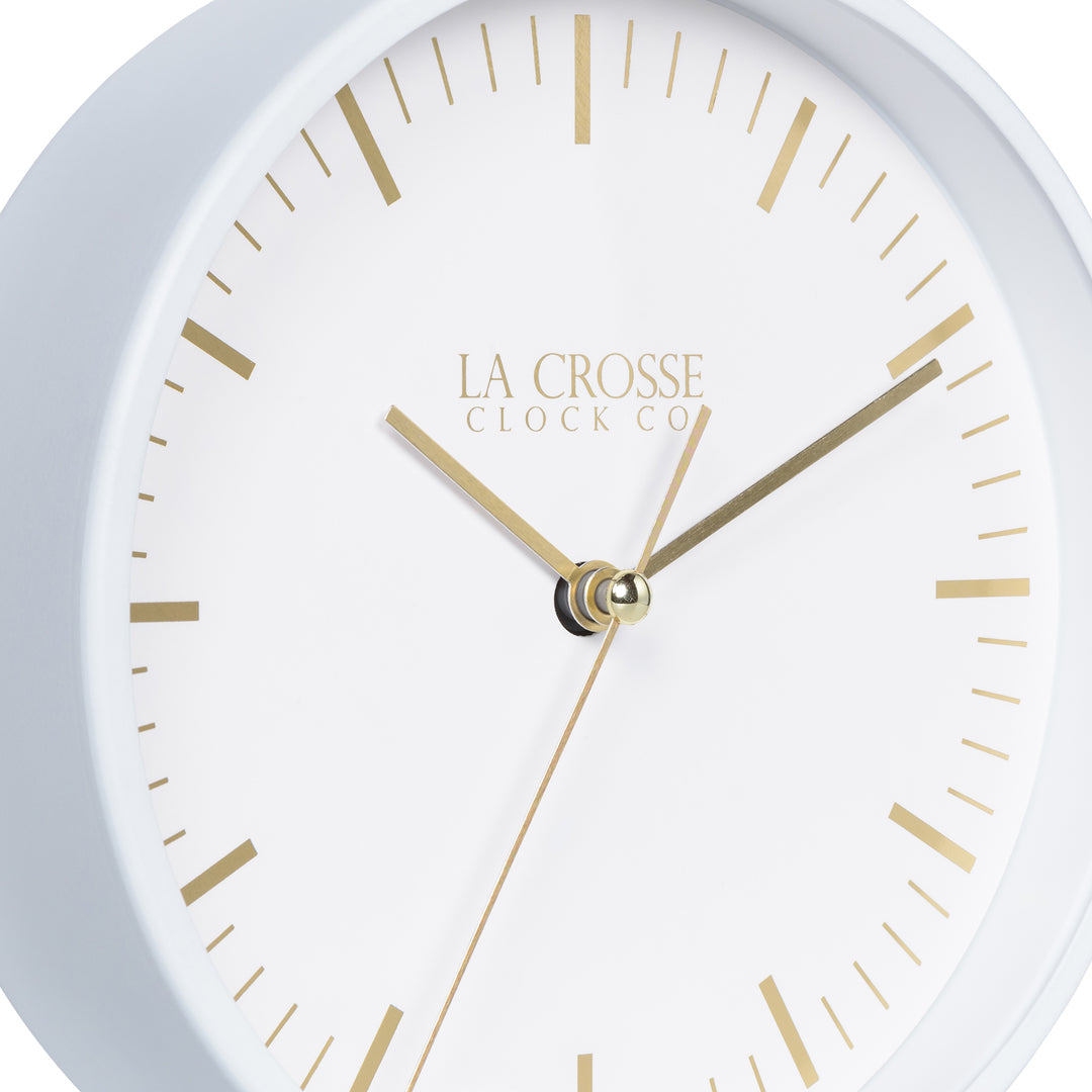 404-3715 6-inch Etta Metal Table/Wall Clock – La Crosse