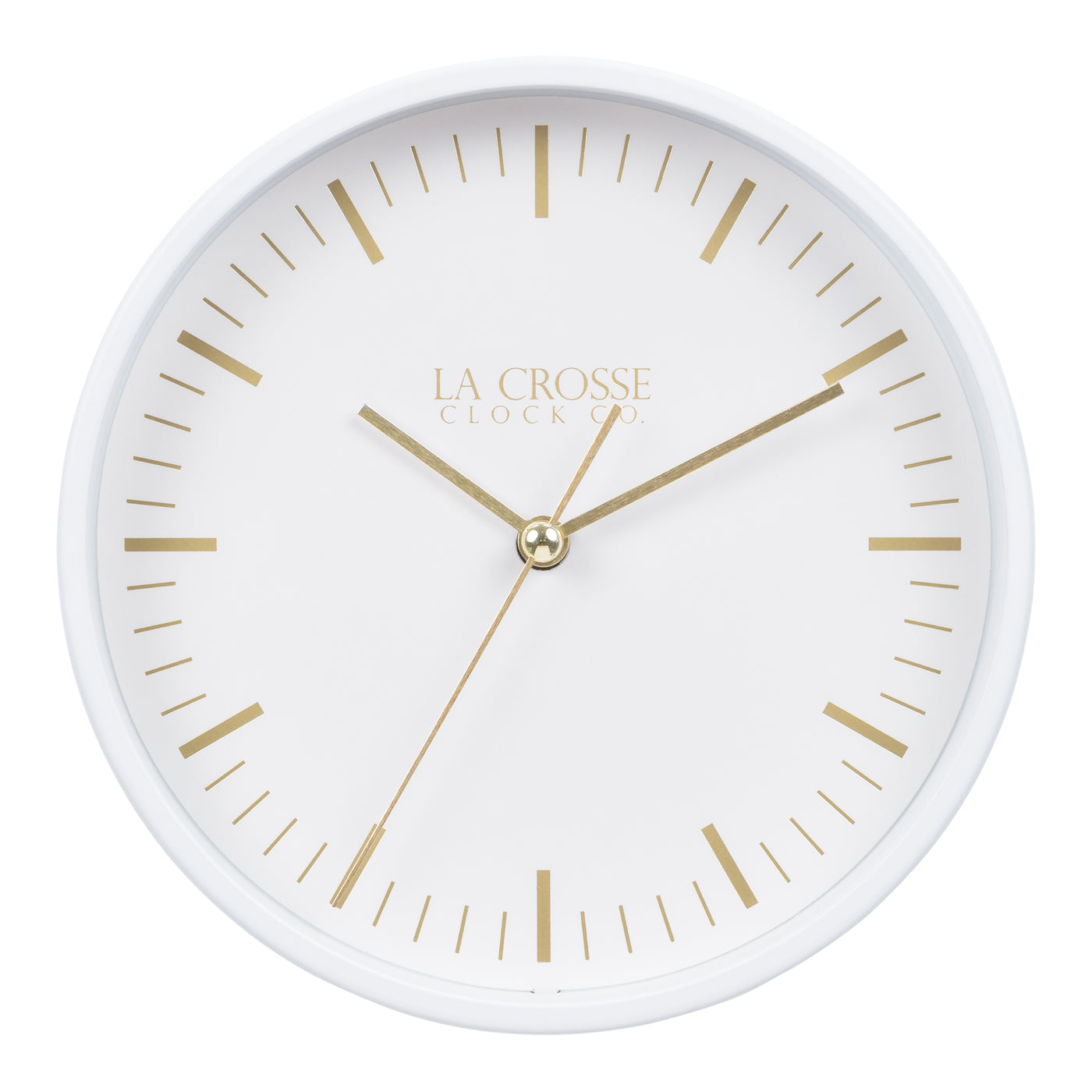 404-3715 white, 6", wall clock