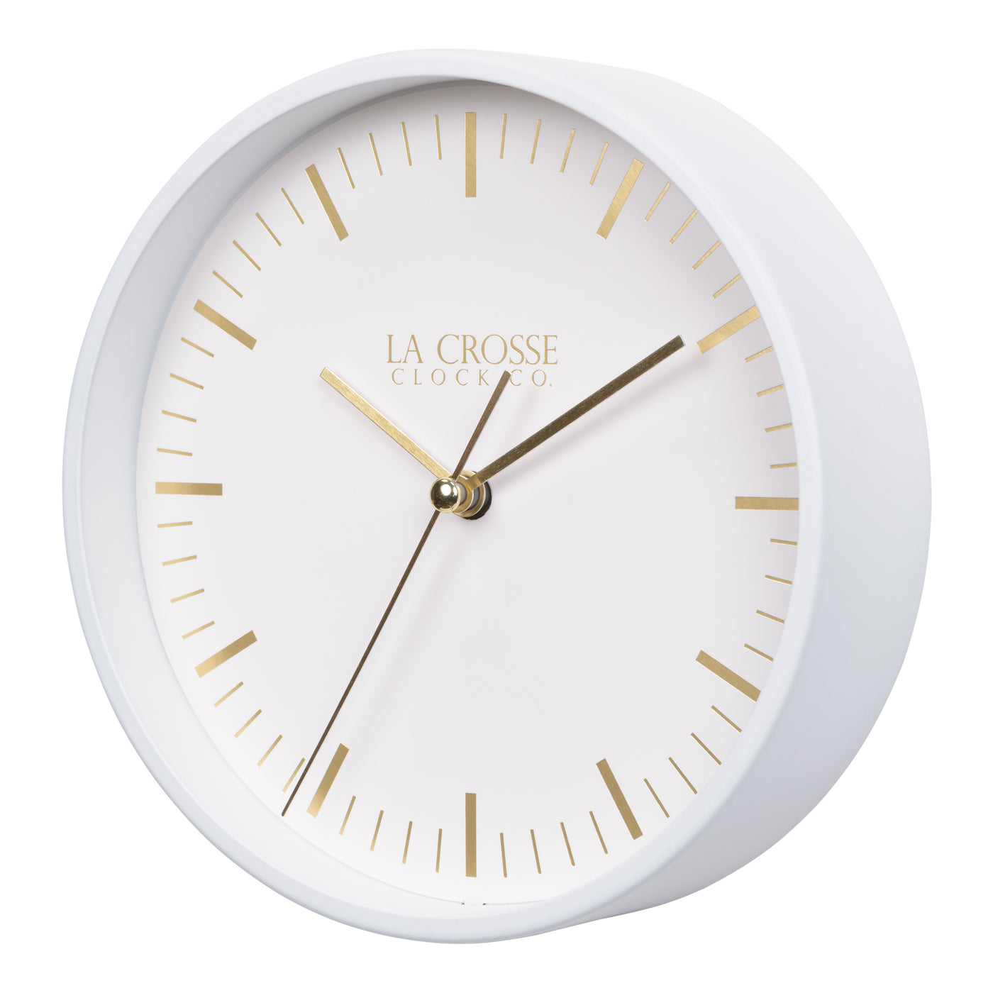 404-3715 white, 6", wall clock