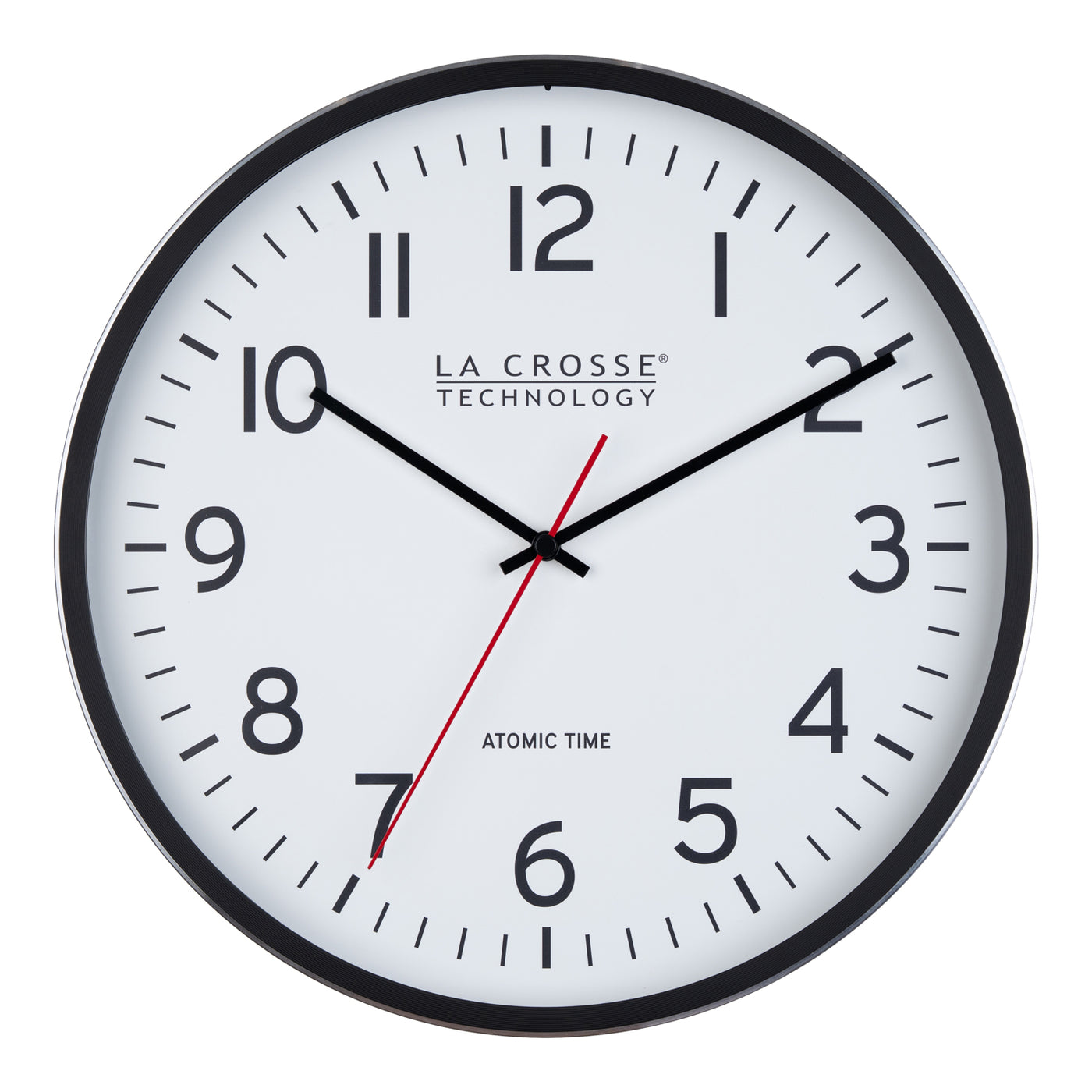 インテリア時計 REGULARITY TIME 404-3730 11.8-inch Atomic Metal Wall Clock