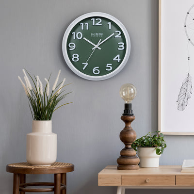 404-3828D Green Wall Clock 1