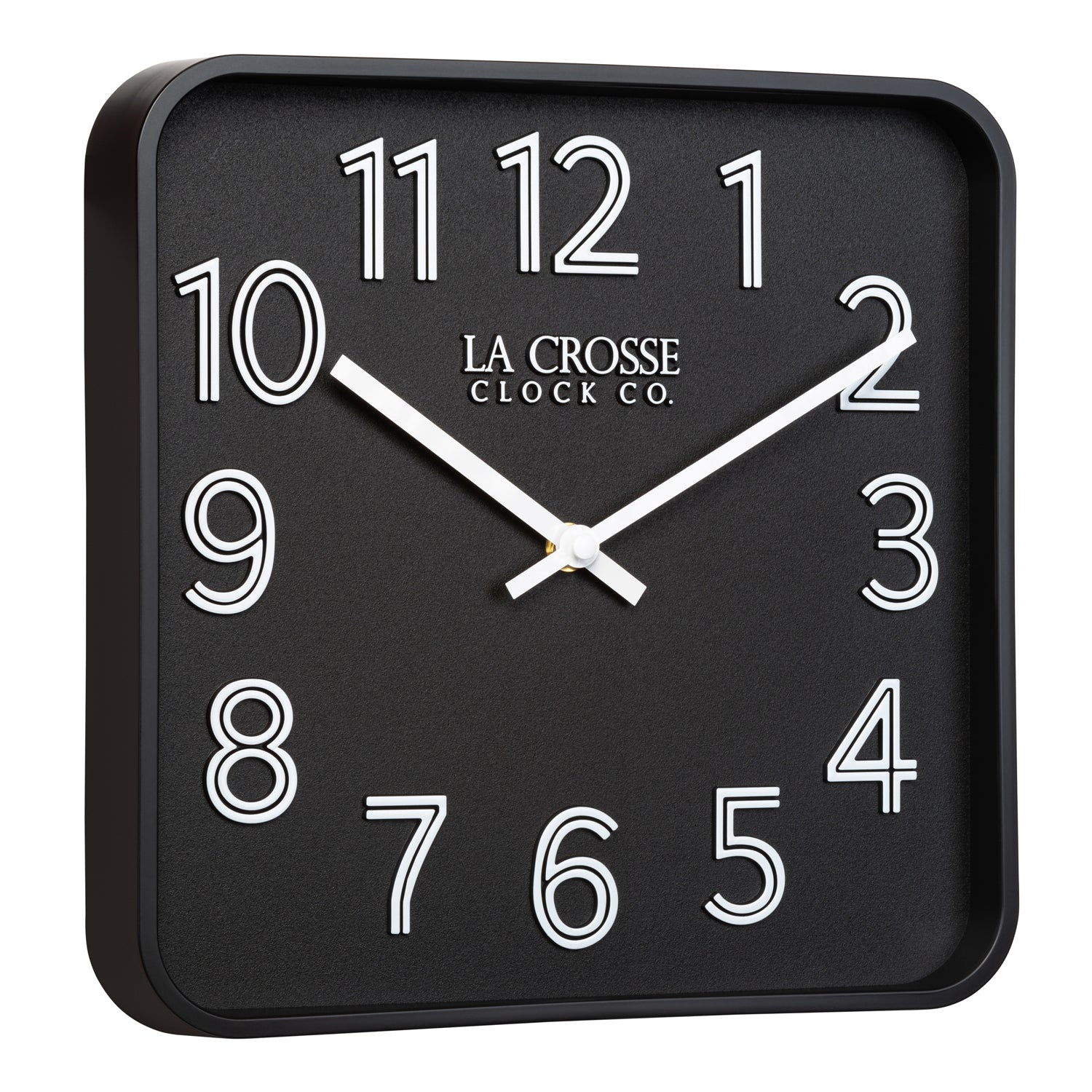 404-3828G Dax Square Wall Clock, 10.63-inch