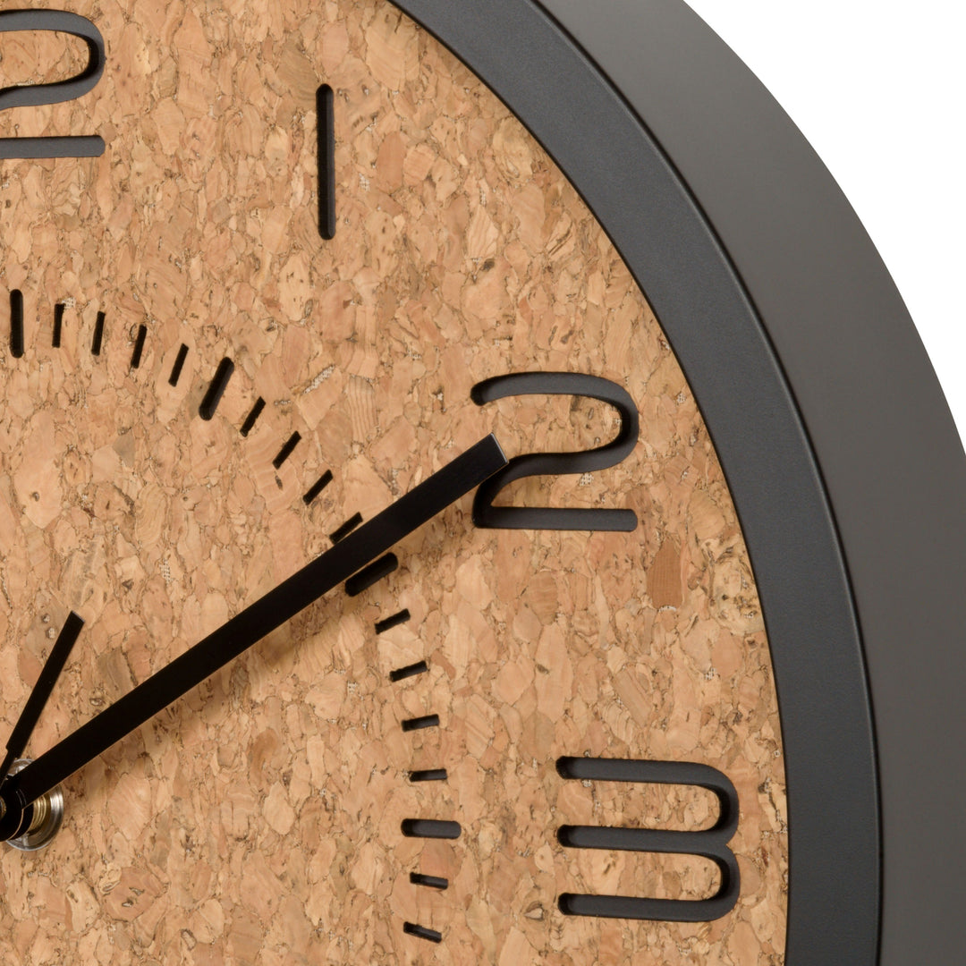 404-3832 12-inch Felix Cork Wall Clock