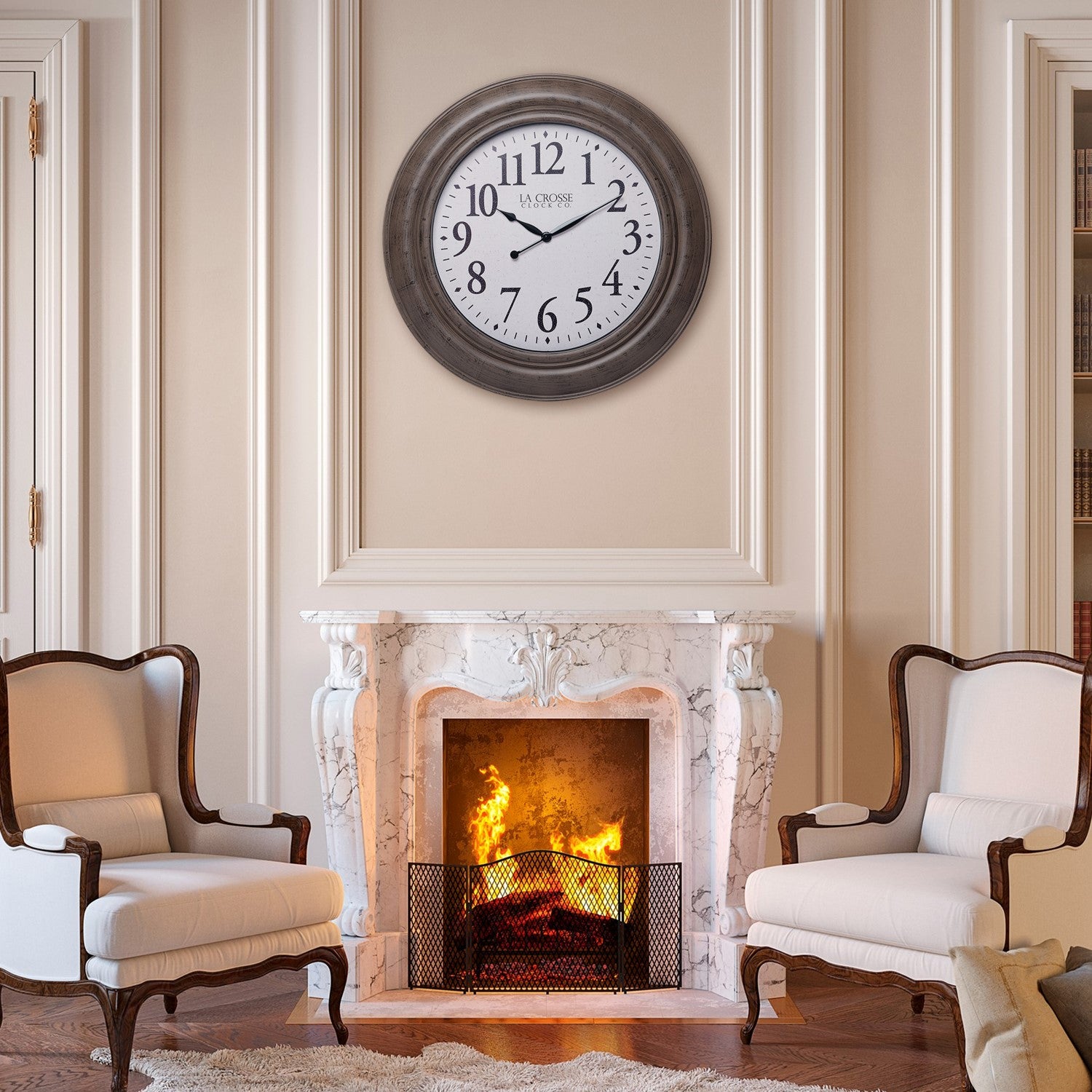 36 Inch Mattison Wall Clock | Large Decorative Analog Clock | La
